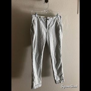 GAP Pinstriped Girlfriend Chinos